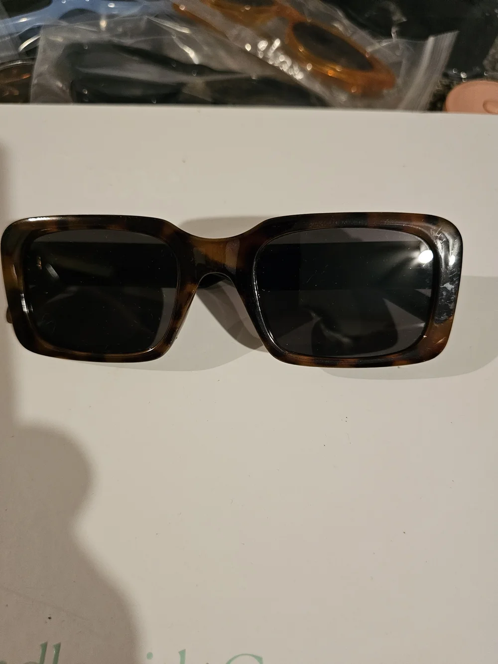 Women’s Rectangular Tortoiseshell Sunglasses - Brown